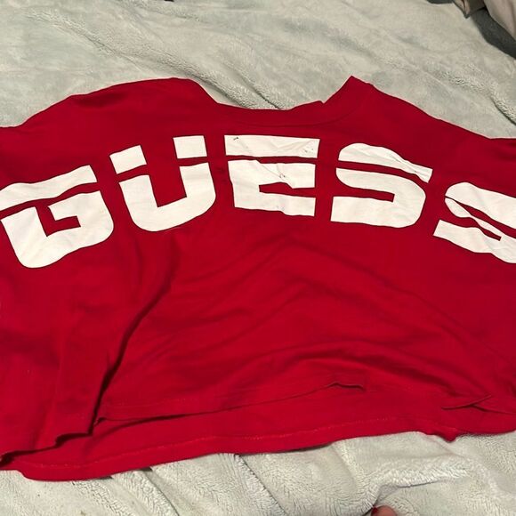 Red Guess crop top size small - Picture 1 of 3